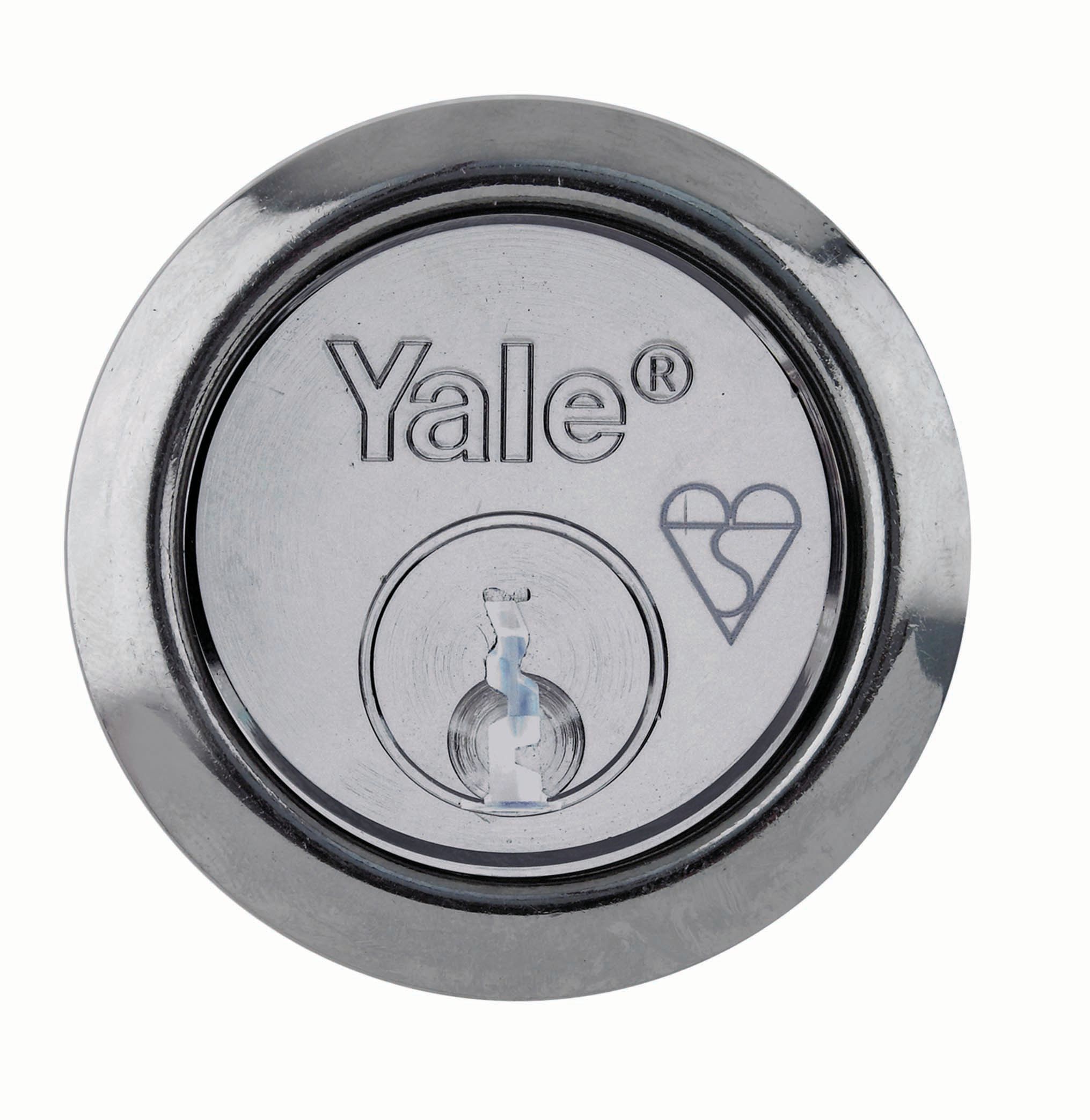 Yale X5 Kitemarked 1 Star Replacement Rim Cylinder Lock - Polished Chrome