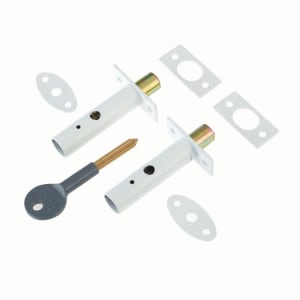 Yale P-2PM444-WE-2 Door Security Bolt - White - Pack of 2