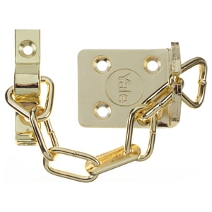 Yale High Security Door Chain - Brass