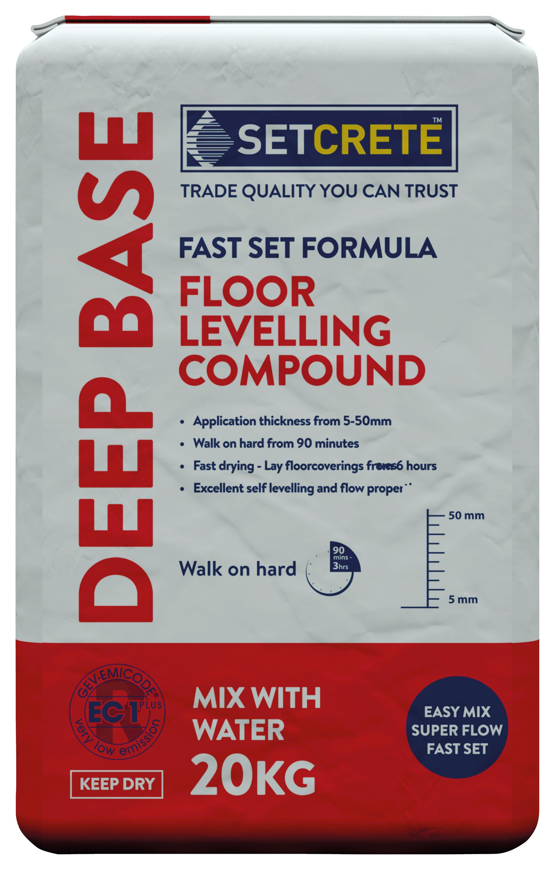 Setcrete Deep Base Floor Levelling Compound - 20kg