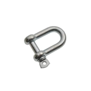 Wickes Bright Zinc Plated Dee Shackle - 8mm - Pack 2