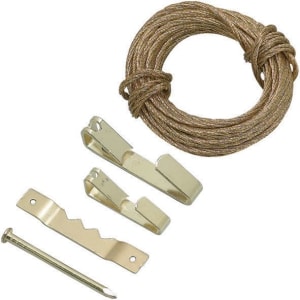 Wickes Picture Hanging Kit - Brass