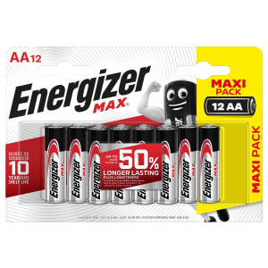 Energizer Max AA Batteries - Pack of 12