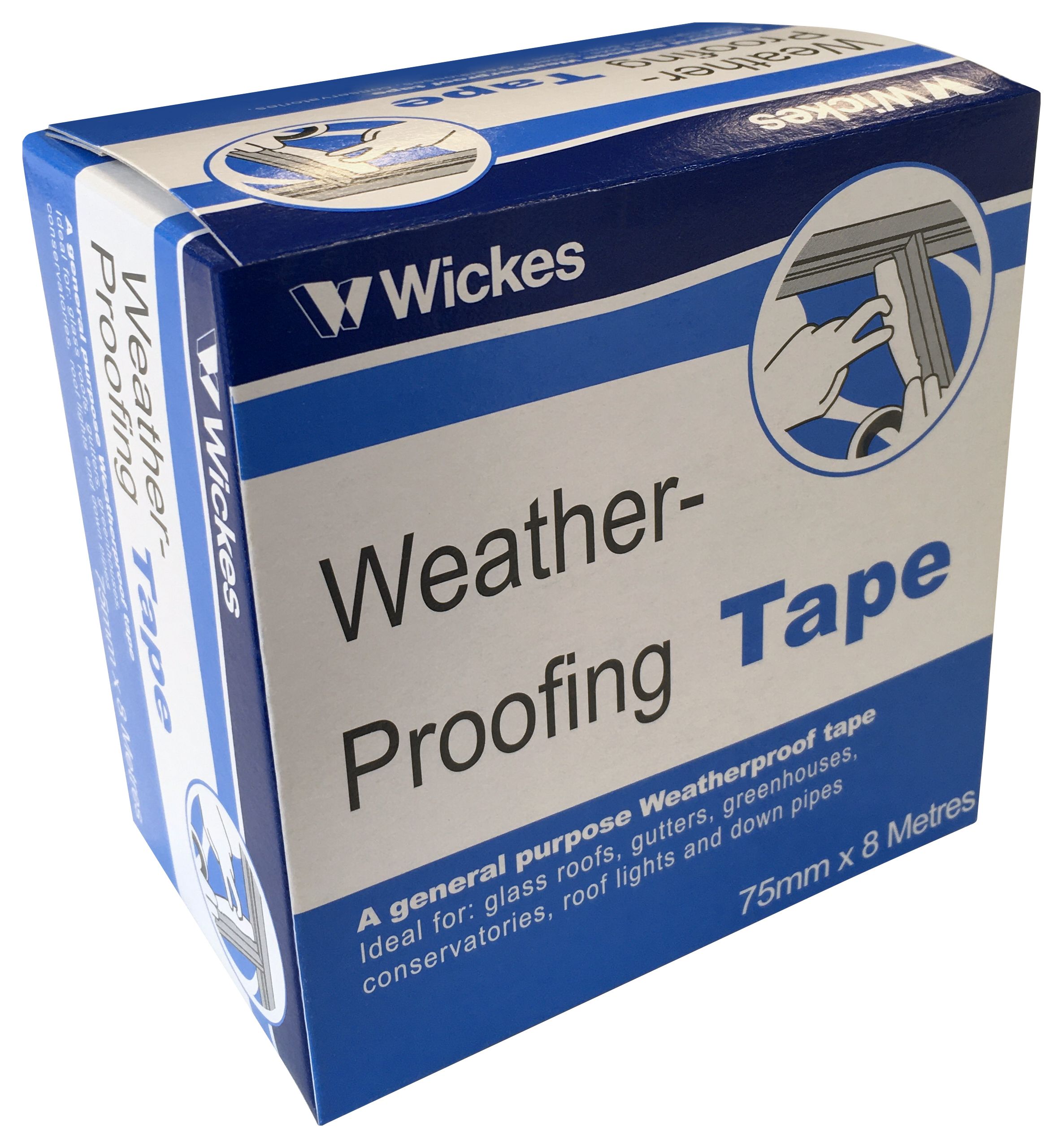 Wickes General Purpose Weatherproofing Tape - 76mm x 8m