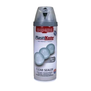 Plastikote Clear Sealer Spray Paint - Matt - 400ml