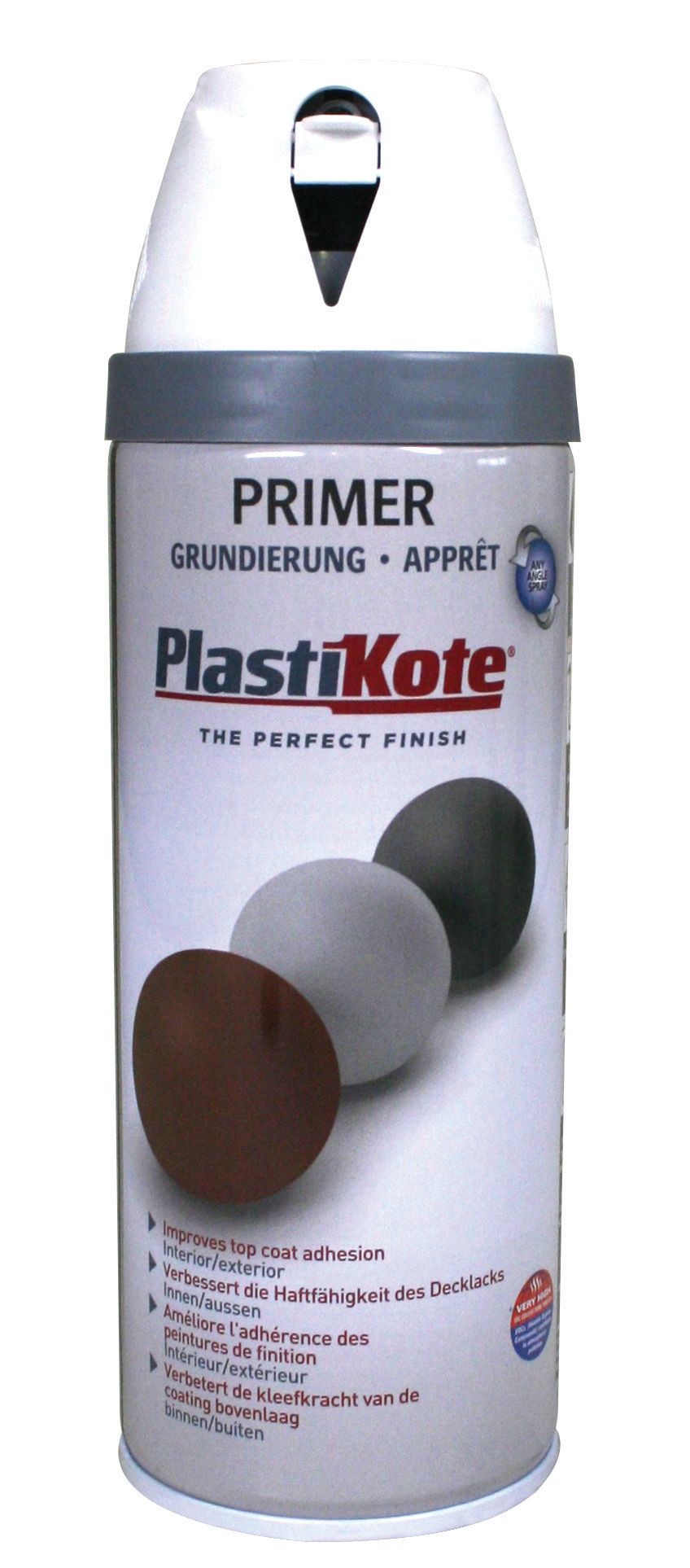 Plastikote Primer Spray Paint - White - 400ml