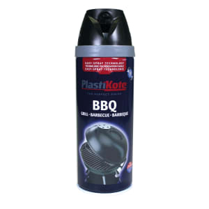 Plastikote BBQ Twist & Spray Paint - Black - 400ml