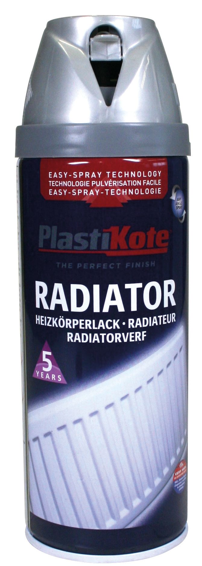 Plastikote Twist & Spray Radiator Spray Paint - Chrome - 400ml