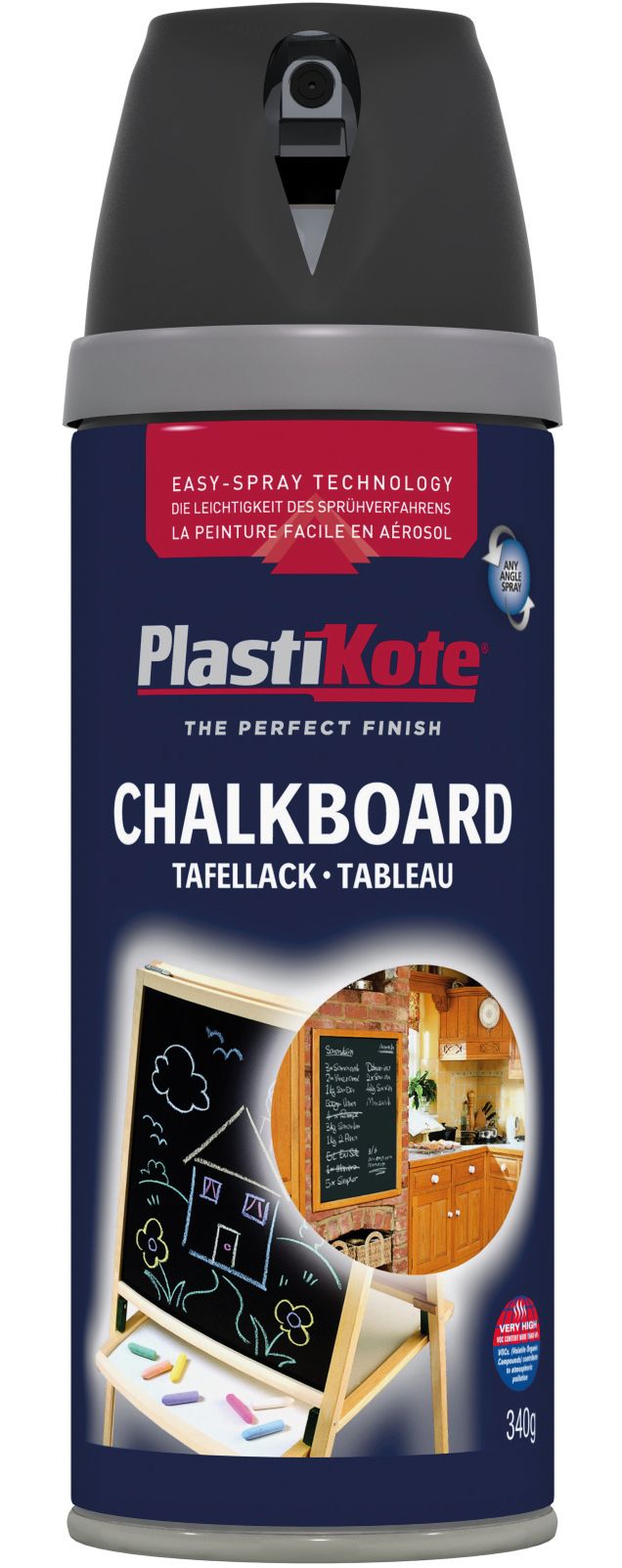 Plastikote Chalkboard Twist & Spray Paint - Black - 400ml
