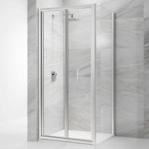 Nexa By Merlyn 4mm Chrome Framed Bi-Fold Shower Door Only - Various Sizes Available