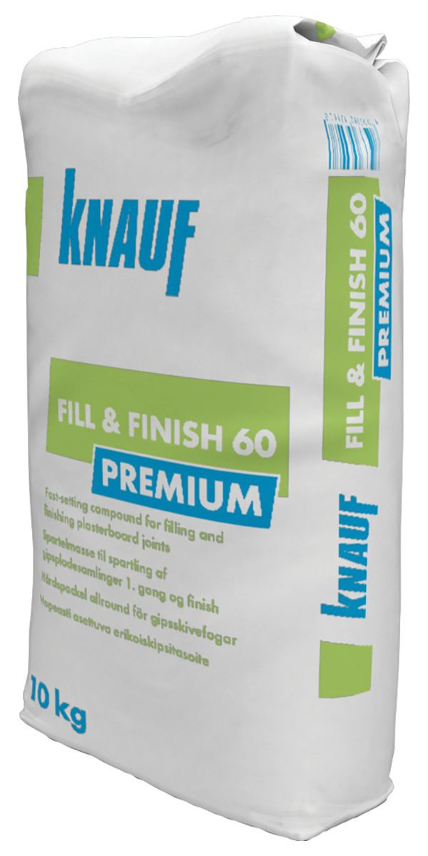 Knauf Fill & Finish Premium 60 Plasterboard Filler - 10kg