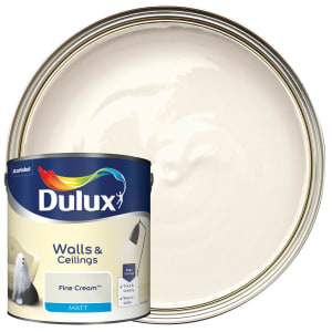 Dulux Matt Emulsion Paint - Fine Cream - 2.5L