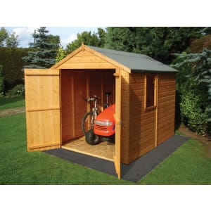 Shire Warwick Tongue & Groove Double Door Shed - 8 x 6 ft