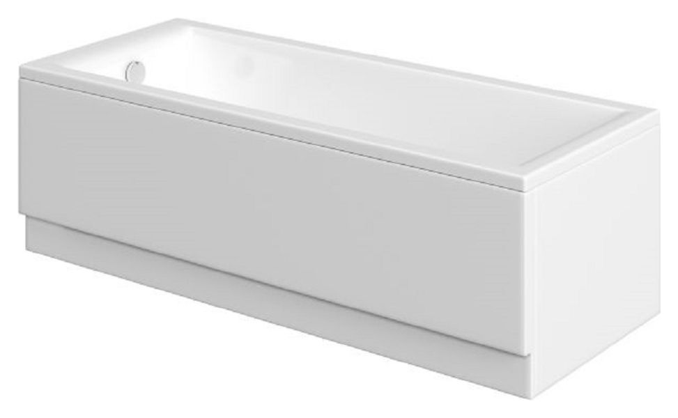 Wickes Camisa Sloped Back Single Ended Straight Bath - 1700 x 700mm