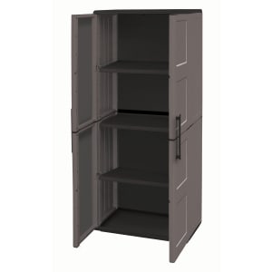 Shire Large Exterior Storage Cabinet with Shelves - 370 x 680 x 1630mm