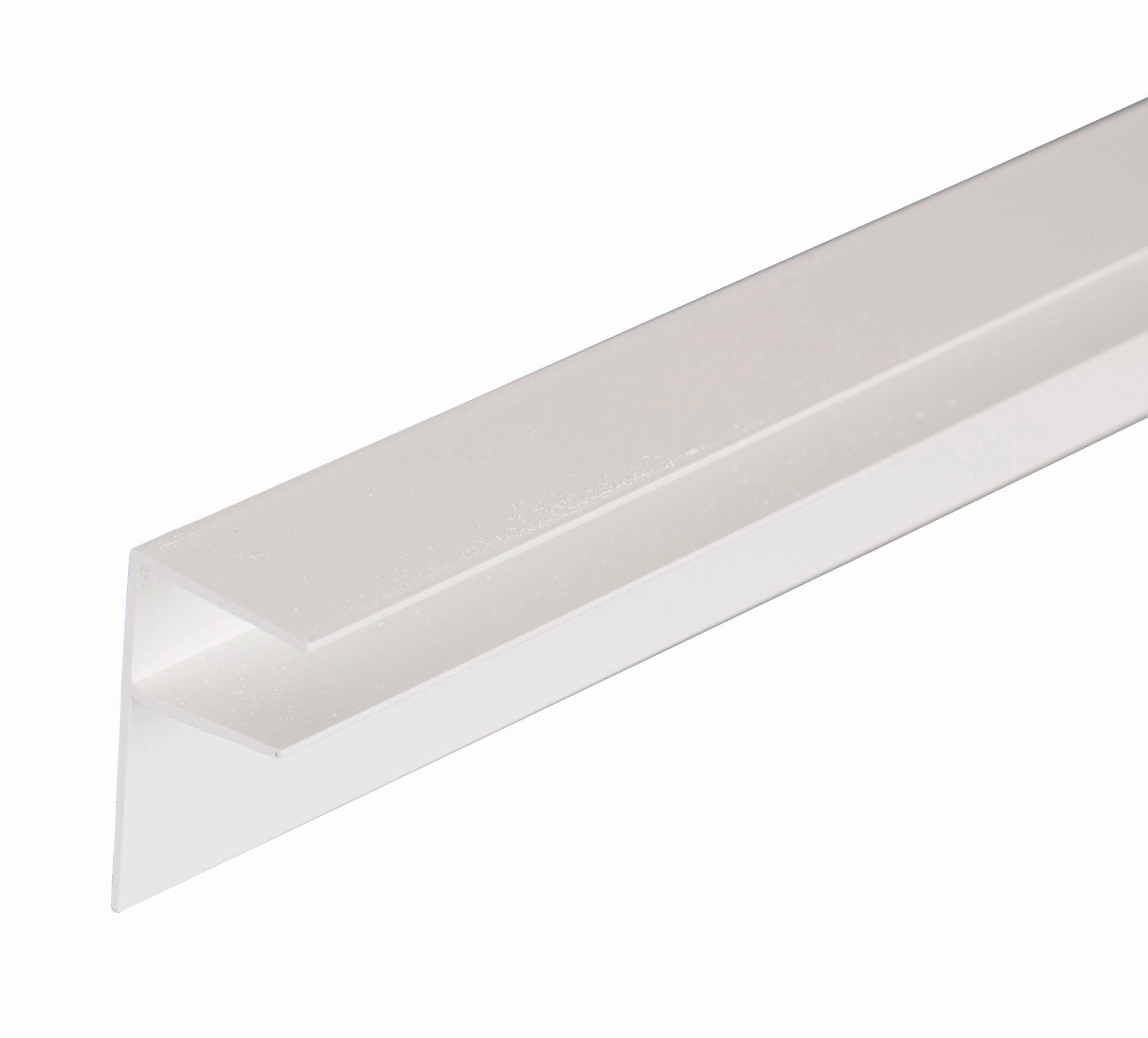 25mm PVC Side Flashing - White 6m