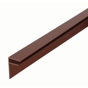 10mm PVC Side Flashing - Brown 6m
