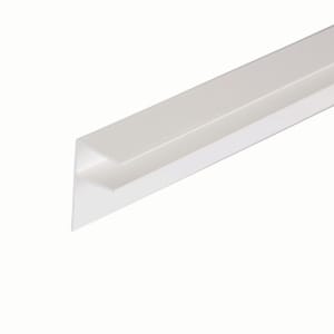 16mm PVC Side Flashing - White 3m