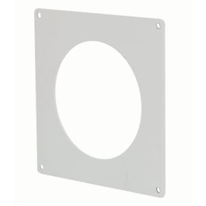 Manrose White PVC Round Wall Plate - 100 x 154mm