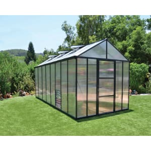 Palram Canopia Glory Aluminium Frame Apex Greenhouse - 8 x 16ft