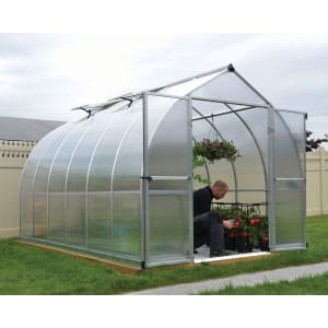 Palram Canopia Bella Aluminium Bell Shaped Greenhouse with Polycarbonate Panels - 8 x 12ft