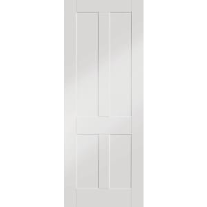 XL Joinery Victorian/Malton White Softwood 4 Panel Internal Door - 1981mm