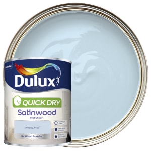 Dulux Quick Dry Satinwood Paint - Mineral Mist - 750ml