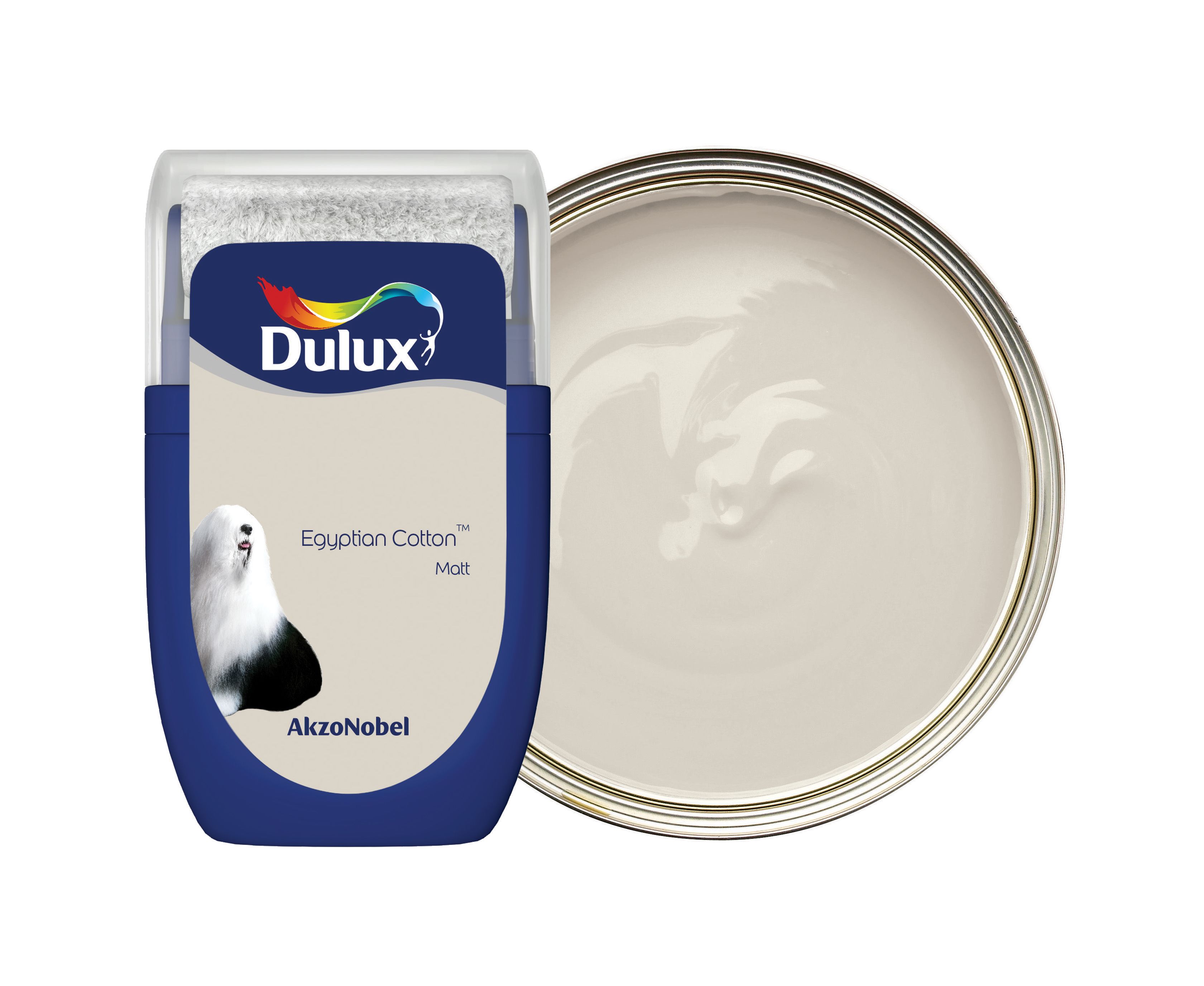 Dulux Emulsion Paint Tester Pot - Egyptian Cotton - 30ml