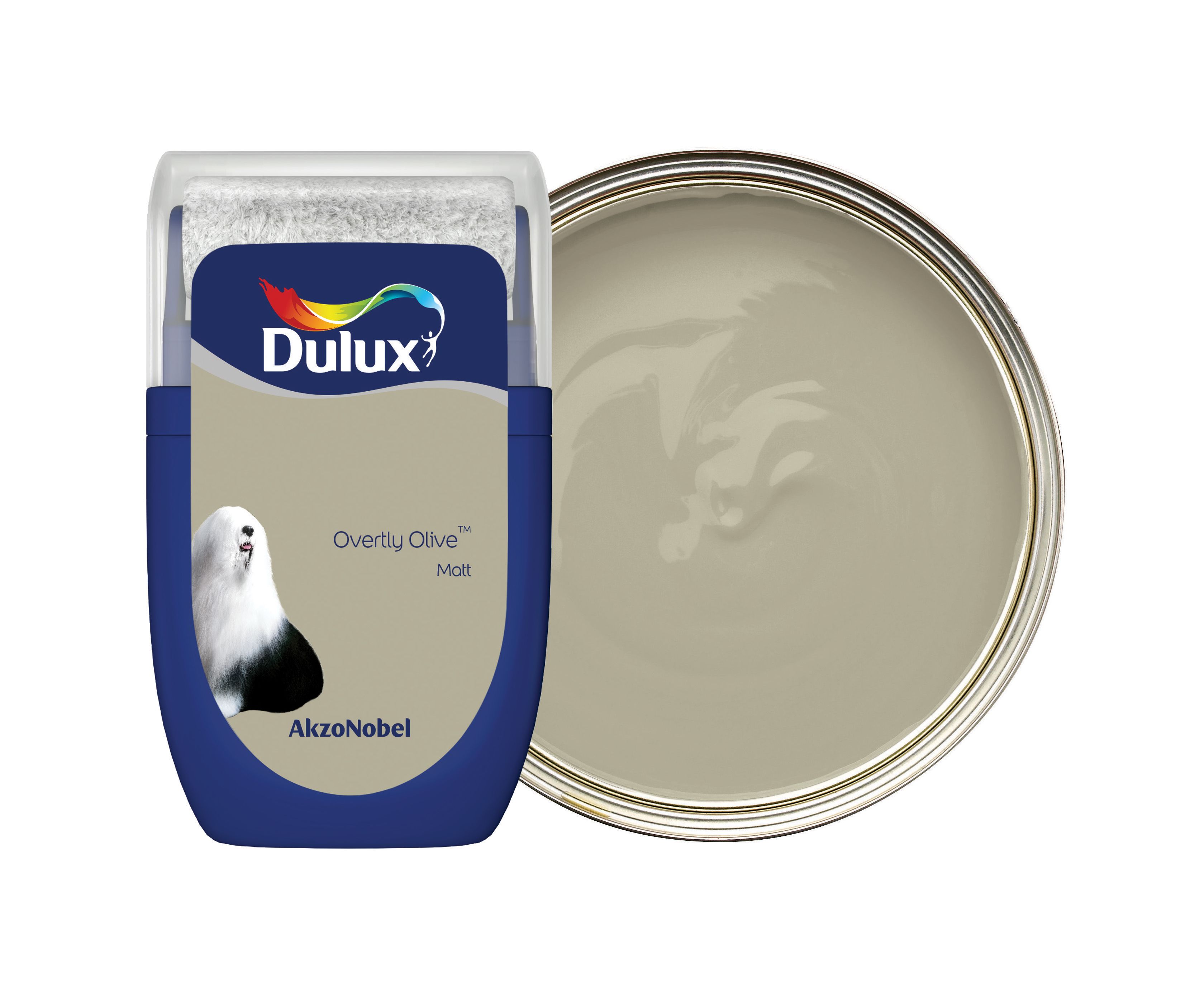 Dulux Emulsion Paint Tester Pot - Overtly Olive - 30ml
