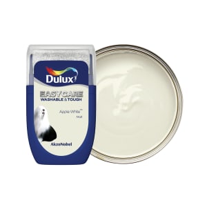 Dulux Easycare Washable & Tough Paint Tester Pot - Apple White - 30ml