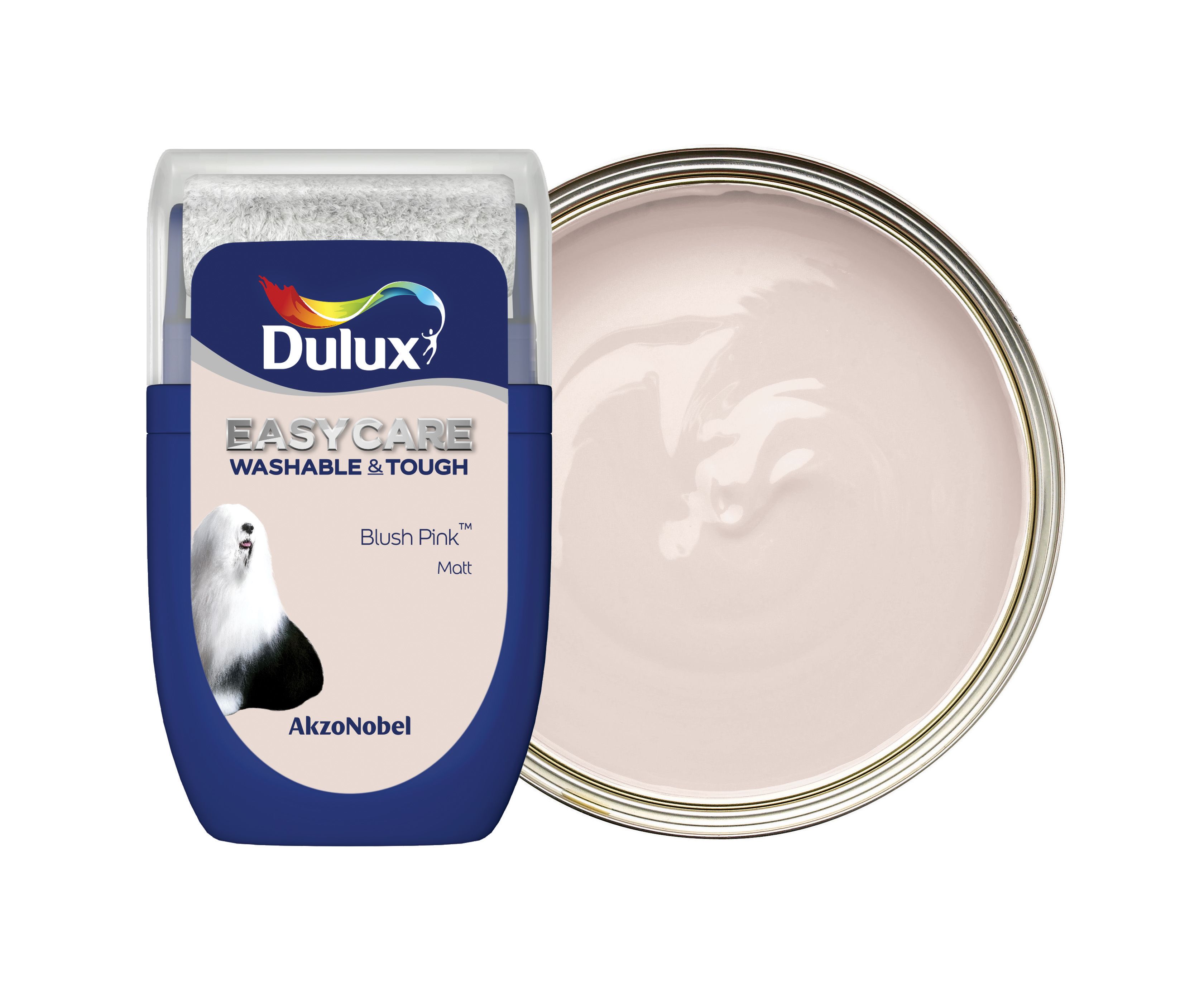 Dulux Easycare Washable & Tough Paint Tester Pot - Blush Pink - 30ml
