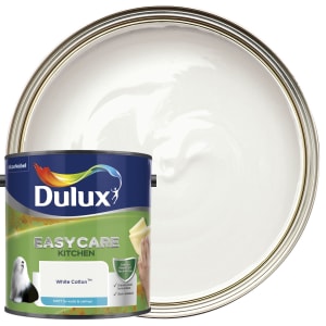 Dulux Easycare Kitchen Matt Emulsion Paint - White Cotton - 2.5L