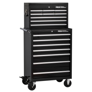 Hilka Professional 16 Drawer Tool Chest and Trolley Combination Unit - Black