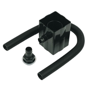 Floplast 68mm Round or 65mm Square Downpipe Water Butt Rain Diverter - Black