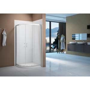 Nexa By Merlyn 6mm Chrome Quadrant Double Sliding Door Shower Enclosure - Various Sizes Available