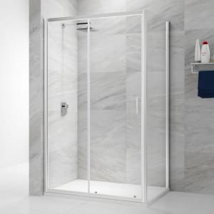 Nexa By Merlyn 6mm Chrome Framed Sliding Shower Door Only - Various Sizes Available