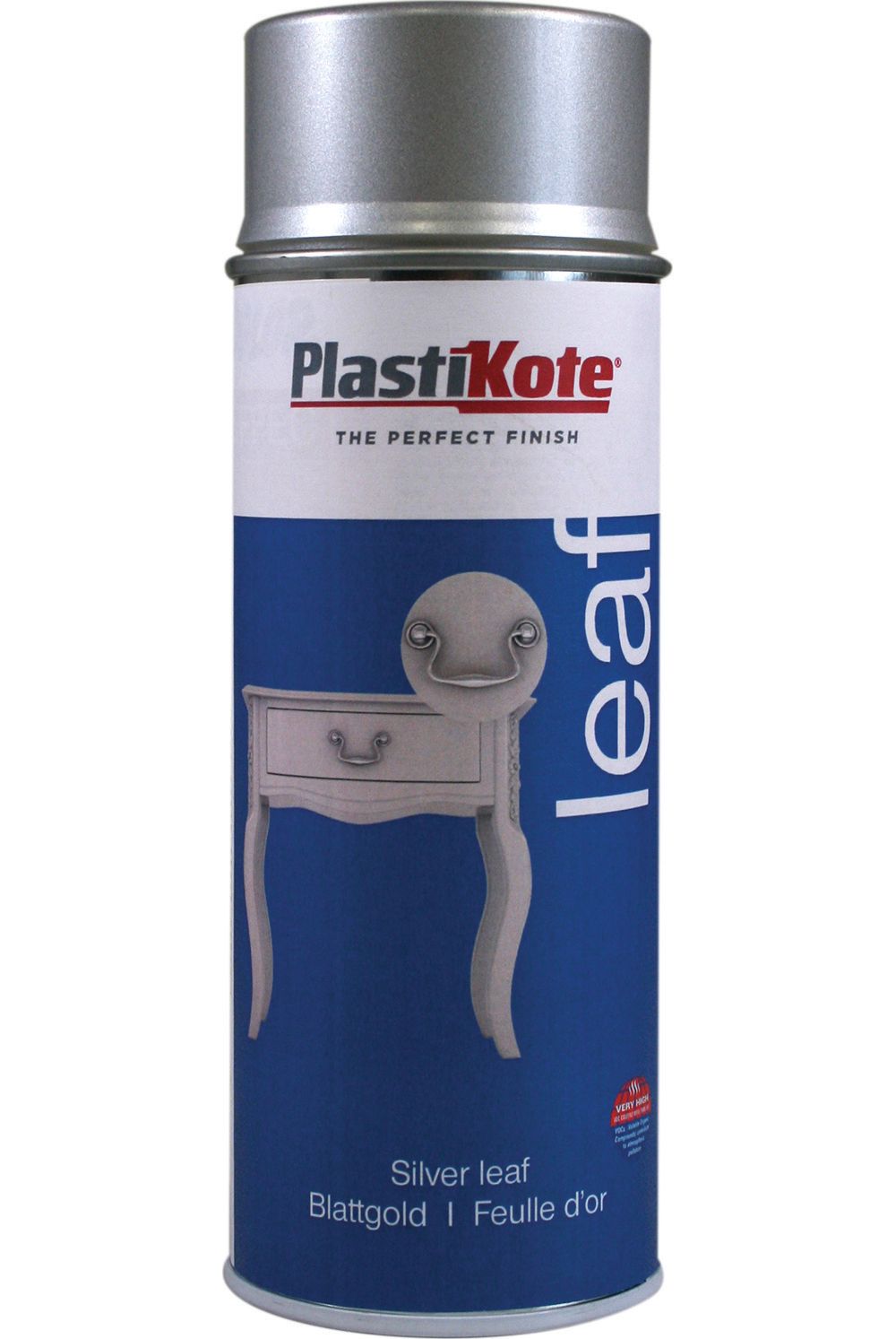 Plastikote Leaf Spray Paint - Silver - 400ml