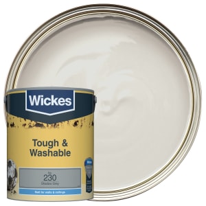 Wickes Tough & Washable Matt Emulsion Paint - Shadow Grey No.230 - 5L