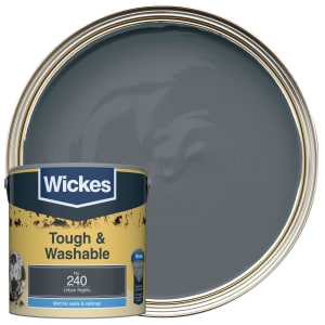 Wickes Tough & Washable Matt Emulsion Paint - Urban Nights No.240 - 2.5L