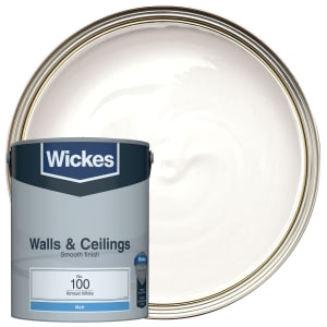Wickes Vinyl Matt Emulsion Paint - Almost White No.100 - 5L