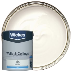 Wickes Vinyl Matt Emulsion Paint - Pure Cotton No.110 - 5L