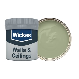 Wickes Vinyl Matt Emulsion Paint Tester Pot - Olive Green No.830 - 50ml