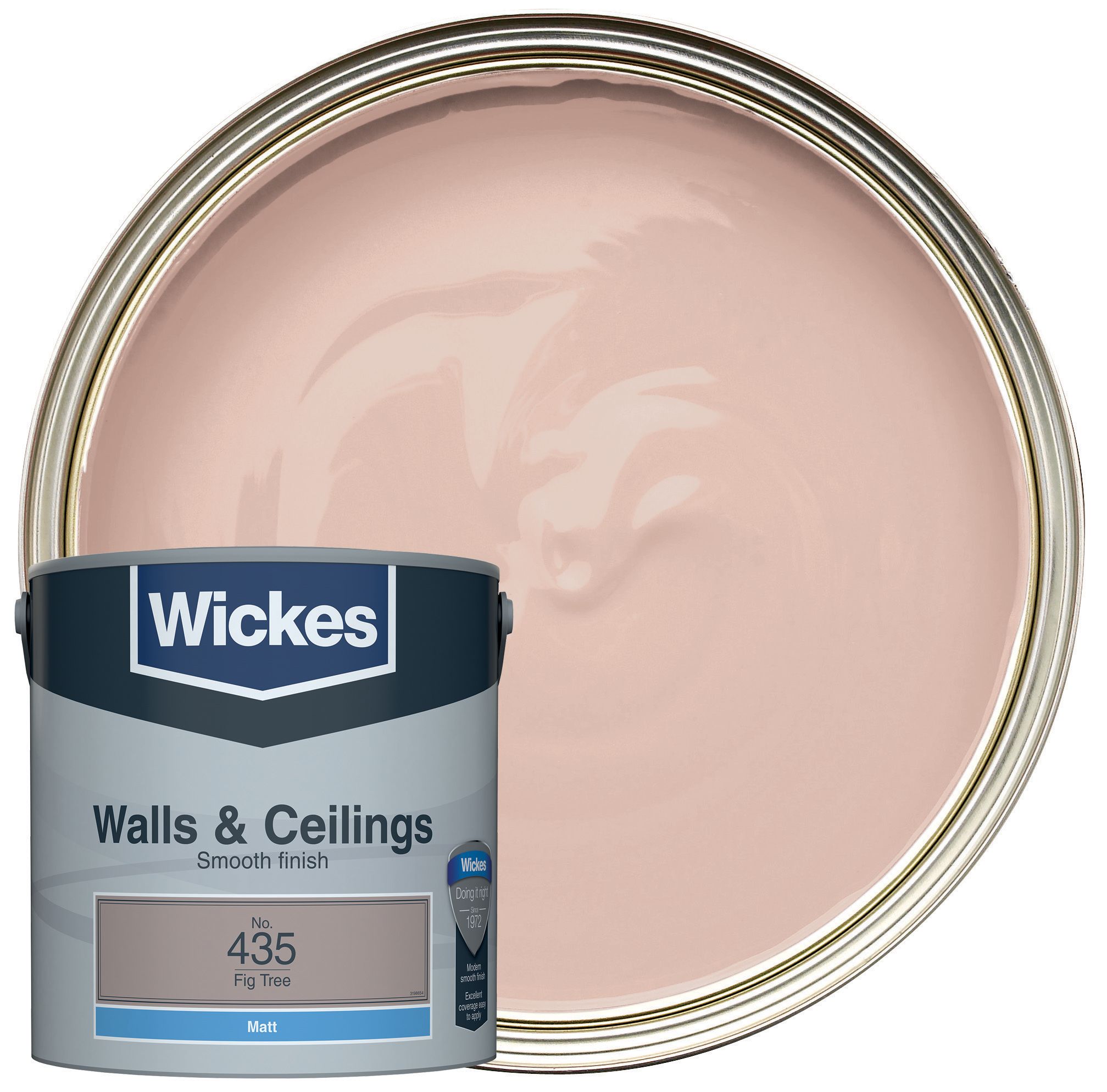 Wickes Vinyl Matt Emulsion Paint - Fig Tree No.435 - 2.5L