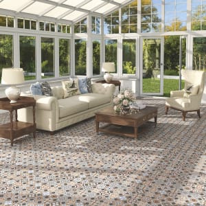 Wickes Central Park Patterned Ceramic Wall & Floor Tile - 316 x 316mm