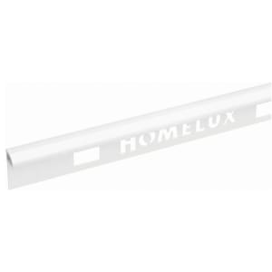 Homelux 10mm PVC Quadrant White Tile Trim - 2.44m