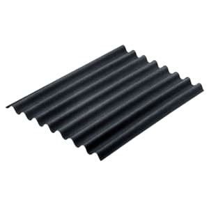 Onduline Easyline Intense Black Bitumen Corrugated Roof Sheet - 760 x 1000 x 2.6mm