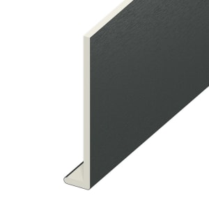 Wickes PVCu Anthracite Grey Window Fascia Board - 225mm x 9mm x 3m