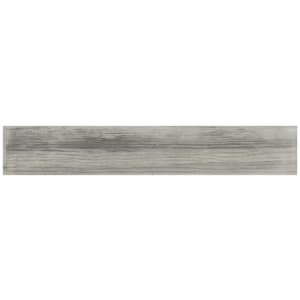 Wickes Boutique Oslo Grey Glazed Porcelain Wood Effect Wall & Floor Tile - 1200 x 200mm - Cut Sample