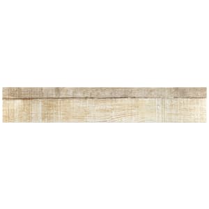 Wickes Boutique Kauri Natural Glazed Porcelain Wood Effect Wall & Floor Tile - 1140 x 200mm - Cut Sample