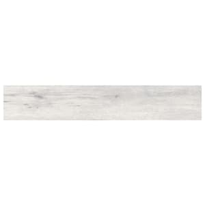 Wickes Boutique Maryland Grey Glazed Porcelain Wood Effect Wall & Floor Tile - 1140 x 200mm - Cut Sample